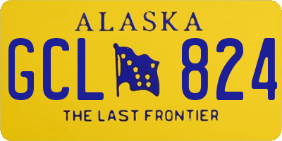 AK license plate GCL824