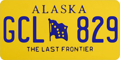 AK license plate GCL829