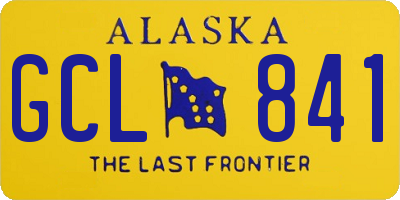AK license plate GCL841