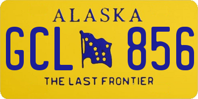 AK license plate GCL856