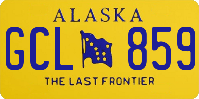 AK license plate GCL859