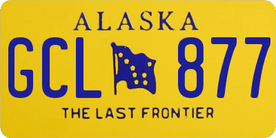 AK license plate GCL877