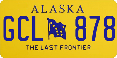AK license plate GCL878