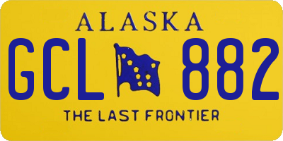 AK license plate GCL882
