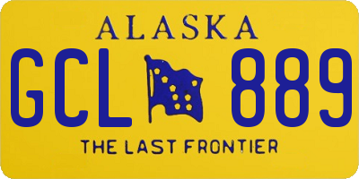 AK license plate GCL889