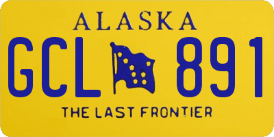 AK license plate GCL891
