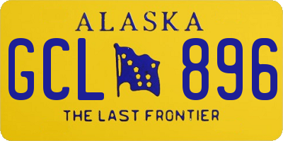 AK license plate GCL896