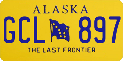 AK license plate GCL897