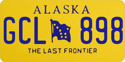AK license plate GCL898