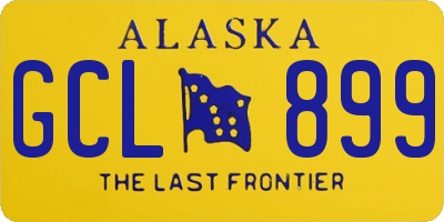 AK license plate GCL899