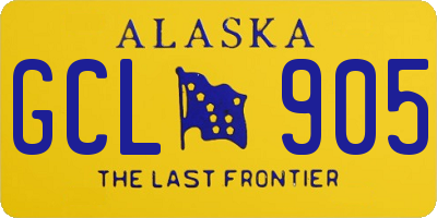 AK license plate GCL905