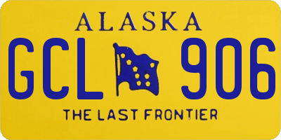 AK license plate GCL906