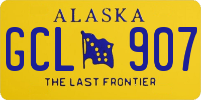 AK license plate GCL907