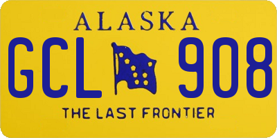 AK license plate GCL908