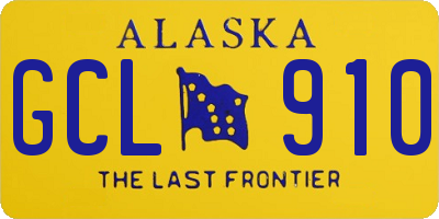 AK license plate GCL910