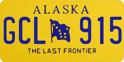 AK license plate GCL915