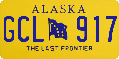 AK license plate GCL917
