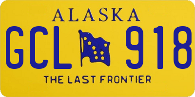 AK license plate GCL918