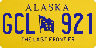 AK license plate GCL921