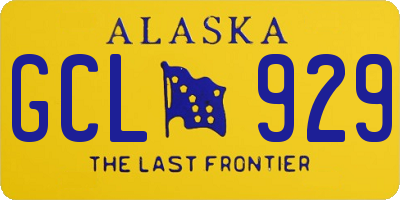 AK license plate GCL929