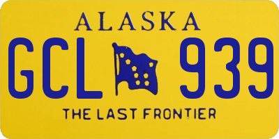 AK license plate GCL939