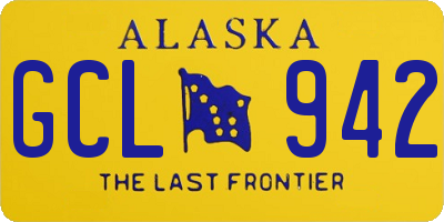 AK license plate GCL942