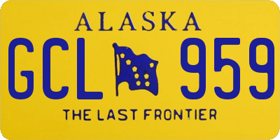AK license plate GCL959