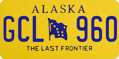 AK license plate GCL960