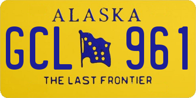 AK license plate GCL961