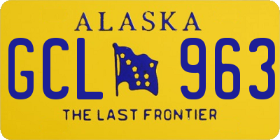 AK license plate GCL963
