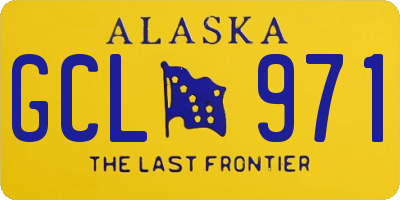 AK license plate GCL971
