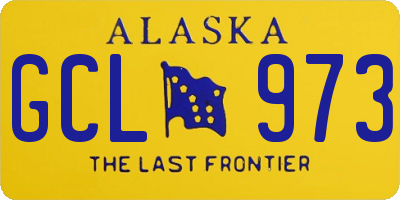AK license plate GCL973