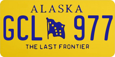 AK license plate GCL977