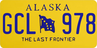 AK license plate GCL978