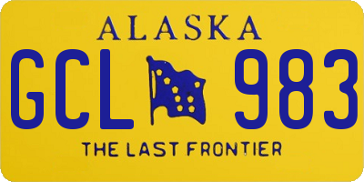 AK license plate GCL983