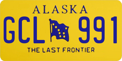 AK license plate GCL991