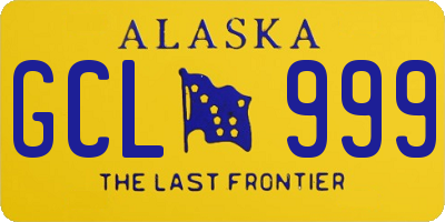AK license plate GCL999