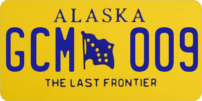 AK license plate GCM009