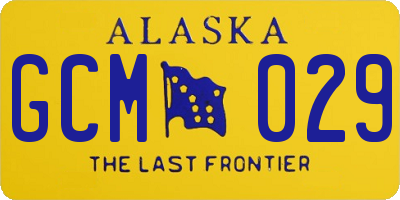 AK license plate GCM029
