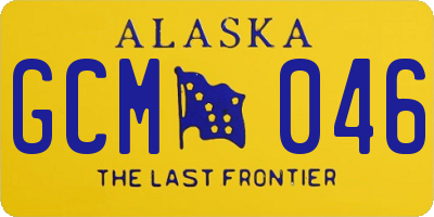 AK license plate GCM046
