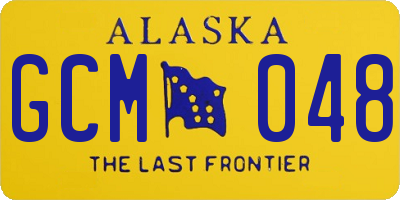AK license plate GCM048