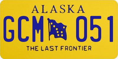 AK license plate GCM051