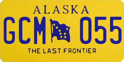 AK license plate GCM055