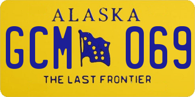 AK license plate GCM069
