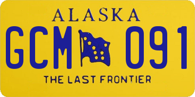 AK license plate GCM091