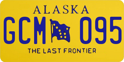 AK license plate GCM095