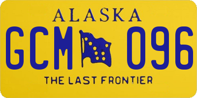 AK license plate GCM096