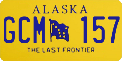 AK license plate GCM157