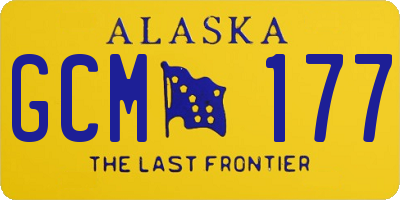 AK license plate GCM177