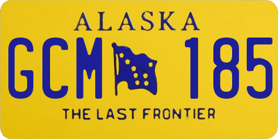 AK license plate GCM185